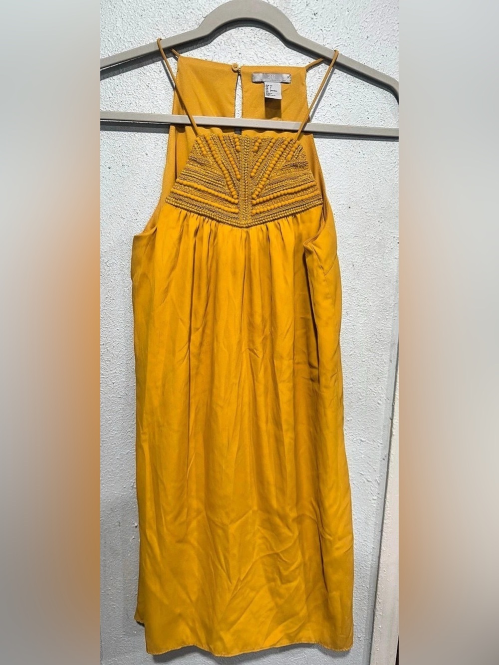 H&M Yellow Maxi Dress Size XS Like New